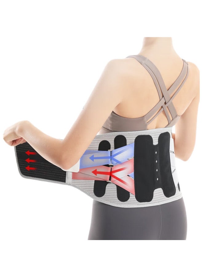 Valsace Medical Back Support Belt For Herniated Disc, Lumbar Muscle Strain, Lumbar Spine, Lumbar Support, Steel Plate Support, Size L - Image 3