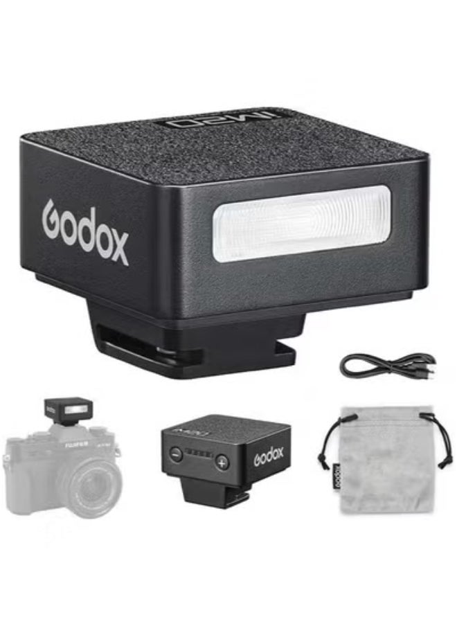 Godox Godox iM20 Mini Flash for Camera with 470mAh Batter 440 Full-Power Flash 5 Levels Mini Flash Speedlite for Sony zve10 Sony zv1 Ricoh gr3 Canon Nikon Fuji Olympus Camera (iM20)  - Image 1