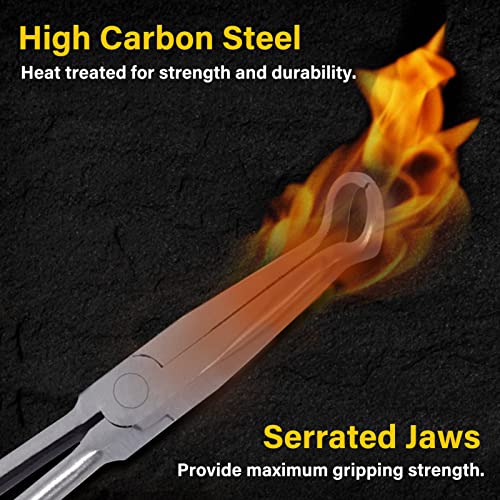 SPEEDWOX Long Reach Hose Grip Pliers 11 Inches Ring Nose 3/5 Inch Diameter Offset Spark Plug Boot Removal Serrated Jaws for Hard to Reach Narrow Spaces - Image 2