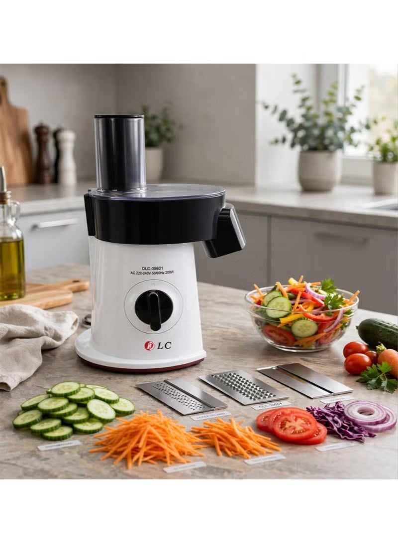 DLC Electric Salad Maker & Vegetable Cutter, 200W, Compact Design, DLC-39601 - Image 3