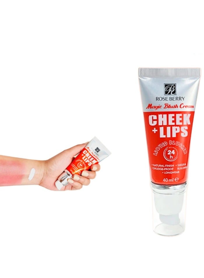 Lip and cheek blush cream gives a natural glow - Image 1