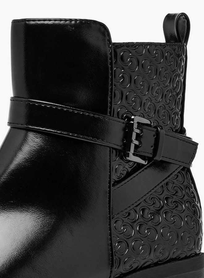 سيليست أحذية الكاحل النسائية ذات الكعب المربع والإغلاق بسحاب - Image 4