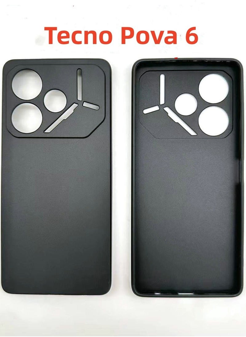 Fankalo For Tecno Pova 6 5G Mobile Phone Case Frosted Pudding Material TPU Cover  - Image 1
