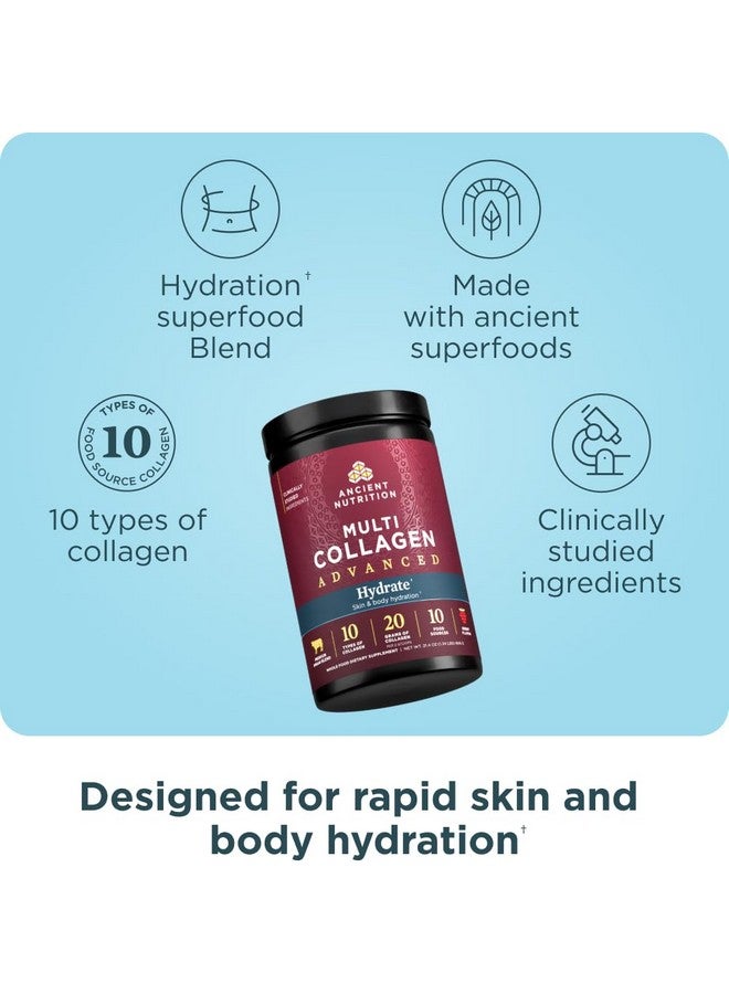 Ancient Nutrition مسحوق بروتين الكولاجين المتعدد المتقدم من أنشينت نيوترشن - مزيج التوت، 30 حصة - Image 2