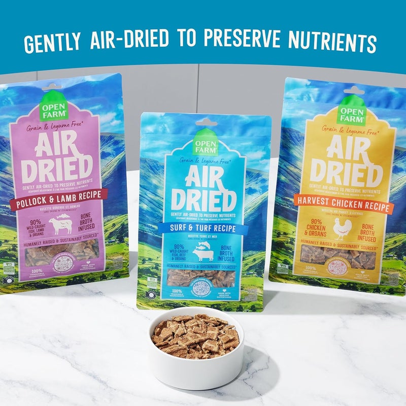 Open Farm Air Dried Surf & Turf Recipe Dry Dog Food - 2LB - Image 5