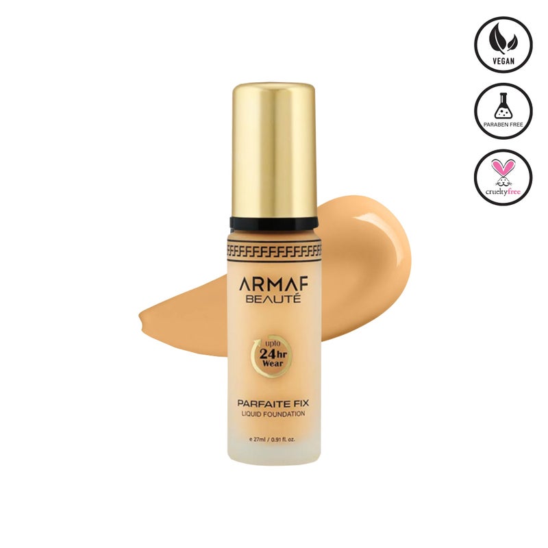 Armaf Beaute Face Make Up 24 Hour Parfaite Fix Liquid Foundation 22ml, Warm Beige Colour, Long Lasting Matte Finish, Lightweight Formula, Buildable Coverage, Flawless Complexion, For All Skin Types - Image 1