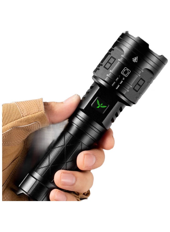 SkyFire Flashlight, Canglong High-Intensity Ultra-Bright Zoomable Long-Range Ultra-Long Battery Life Rechargeable For Home Military Outdoor Wilderness Survival Special Use - Image 1