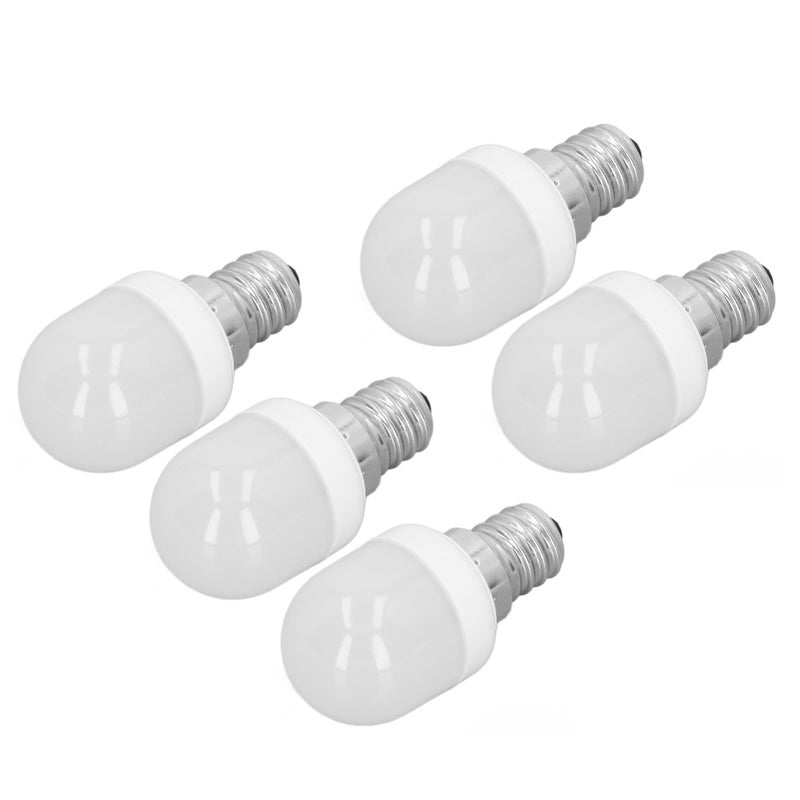5pcs Light Bulbs E12 Thread Soft Light 1.5W 75LM LED Light Bulbs for Desk Lamp Ceiling Fan Lamp Wall Lamp AC220V Warm Light 6000K - Image 1