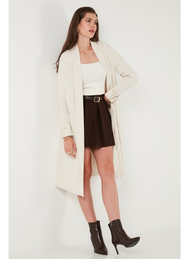 Lela 100% Acrylic Knitted Long Cardigan Women's Cardigan 4615212 - Image 4