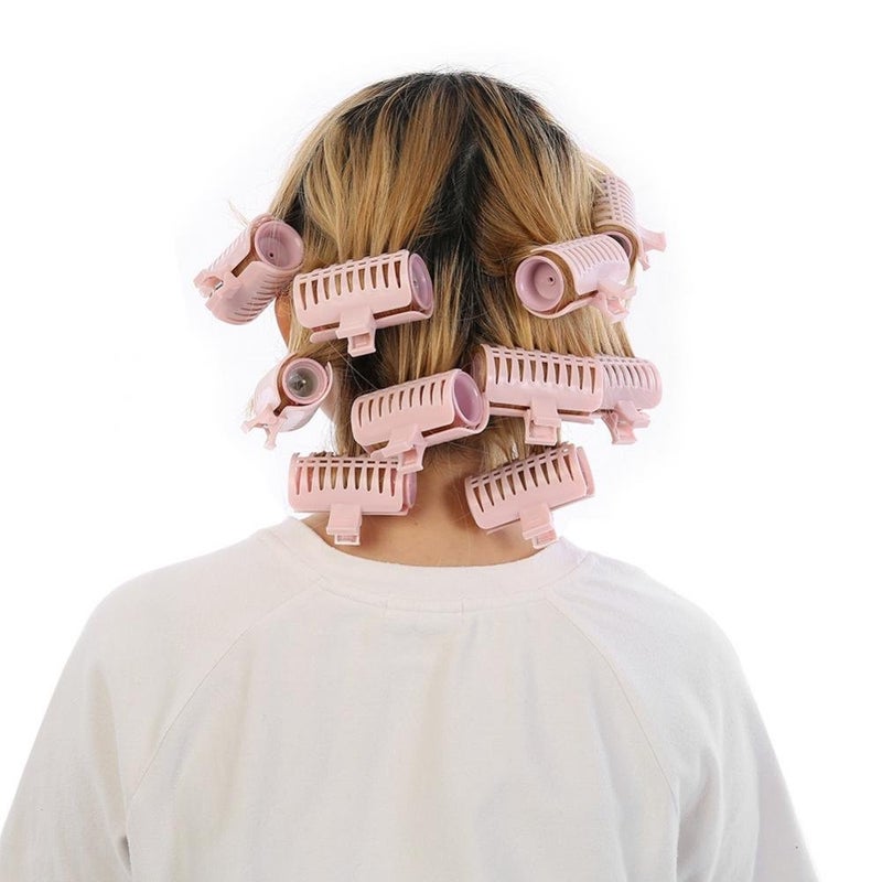 woobles Professional Electric Heated Roller,Curling Roller,Classic Hair Style Tool for Short Hair and Long Hair(10 Piece Pink Heat Roller 1 Piece Bag) (Upgrade Style) - Image 1