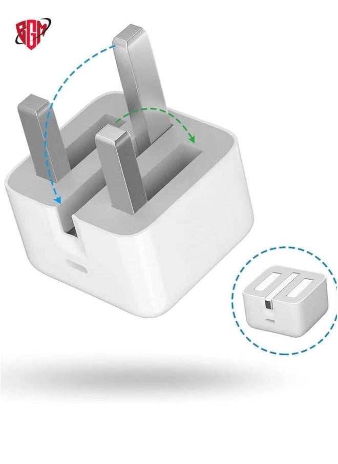 IPhone 20W USB-C Power Adapter With Cable for iPhone 12 / iPhone 12 Pro max /12mini (iPhone 20W USB-C Power Adapter)