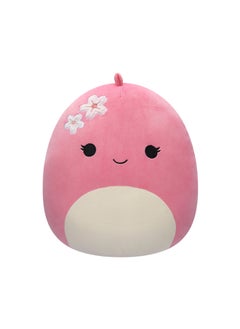 Squishmallows 12 inch Medium Plush Moira Pink Dinosaur with Sakura Flowers Officially Licensed Kellytoy Plush Toy Colorful Soft Gift for Kids Girls & Boys Washable Squishy Stuff Toy Multicolor All Age  - Image 1