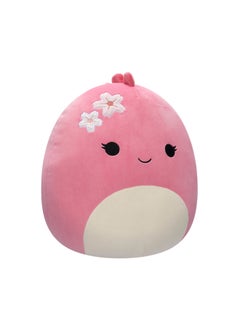 Squishmallows 12 inch Medium Plush Moira Pink Dinosaur with Sakura Flowers Officially Licensed Kellytoy Plush Toy Colorful Soft Gift for Kids Girls & Boys Washable Squishy Stuff Toy Multicolor All Age  - Image 2