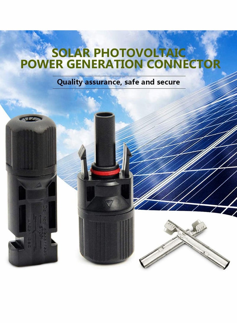 SYOSI 12 Pieces Solar Connectors MC4 Panel Cable with Spanners IP67 Waterproof 6 Pairs Male Female 1000V 30A 14AWG 10AWG - Image 2