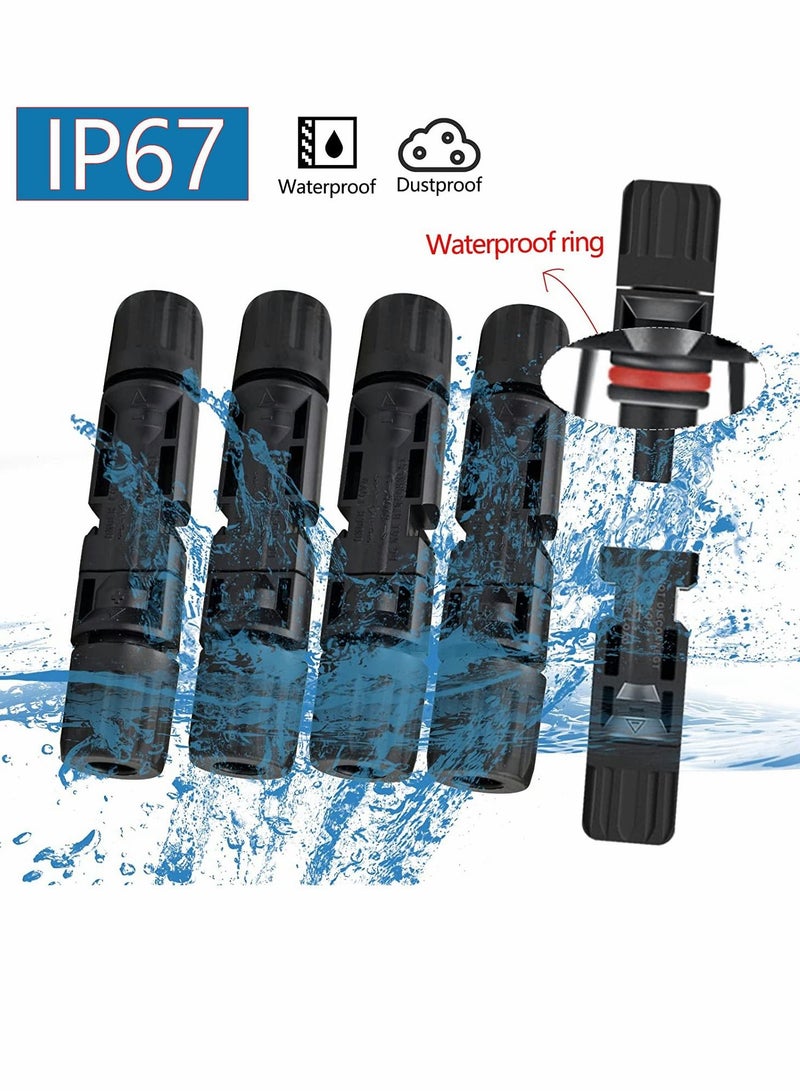 SYOSI 12 Pieces Solar Connectors MC4 Panel Cable with Spanners IP67 Waterproof 6 Pairs Male Female 1000V 30A 14AWG 10AWG - Image 3