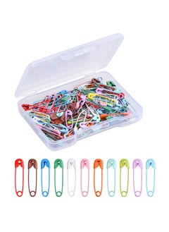 Generic 120 Pcs Colorful Safety Pins Set, 19mm Durable Rust-Resistant Pins with Storage Box, Ideal for Crafting, Sewing, and Jewelry Making  - Image 1