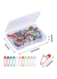 Generic 120 Pcs Colorful Safety Pins Set, 19mm Durable Rust-Resistant Pins with Storage Box, Ideal for Crafting, Sewing, and Jewelry Making  - Image 2