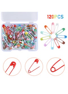 Generic 120 Pcs Colorful Safety Pins Set, 19mm Durable Rust-Resistant Pins with Storage Box, Ideal for Crafting, Sewing, and Jewelry Making  - Image 3