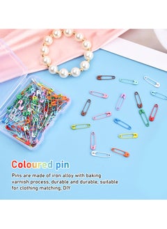 Generic 120 Pcs Colorful Safety Pins Set, 19mm Durable Rust-Resistant Pins with Storage Box, Ideal for Crafting, Sewing, and Jewelry Making  - Image 4