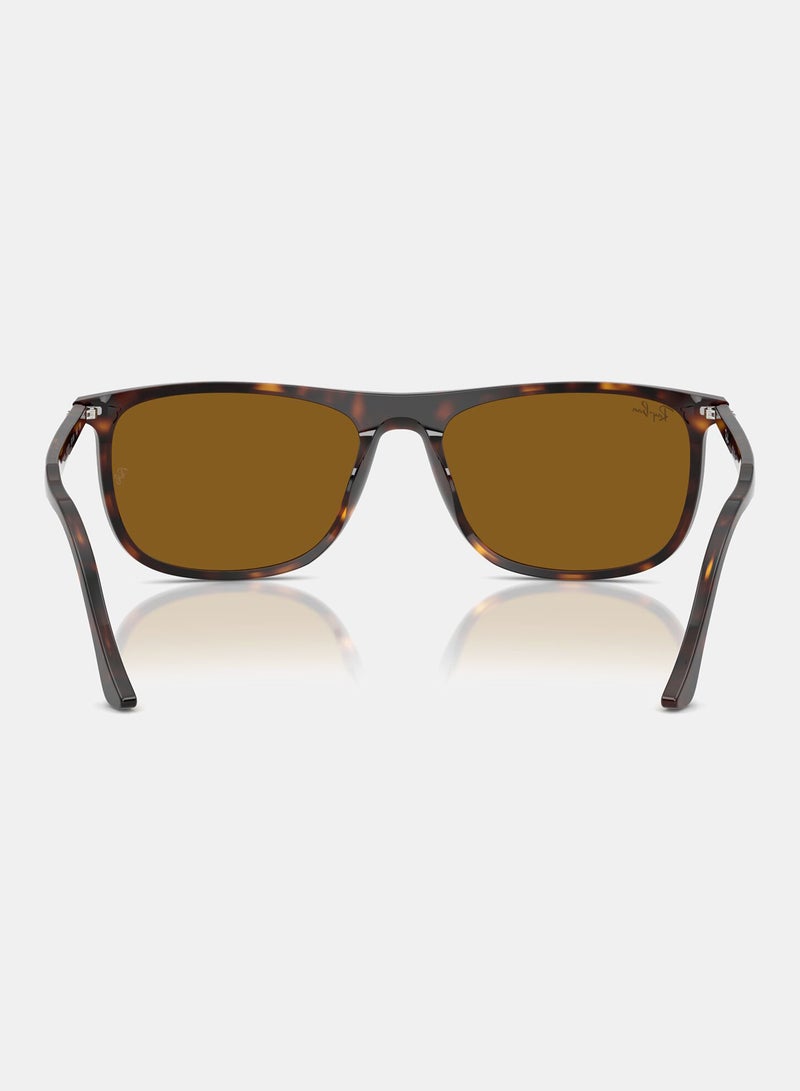 راي بان Unisex Full-rimed Rectangular Sunglasses 2216, 58, 902, 33 - Image 4