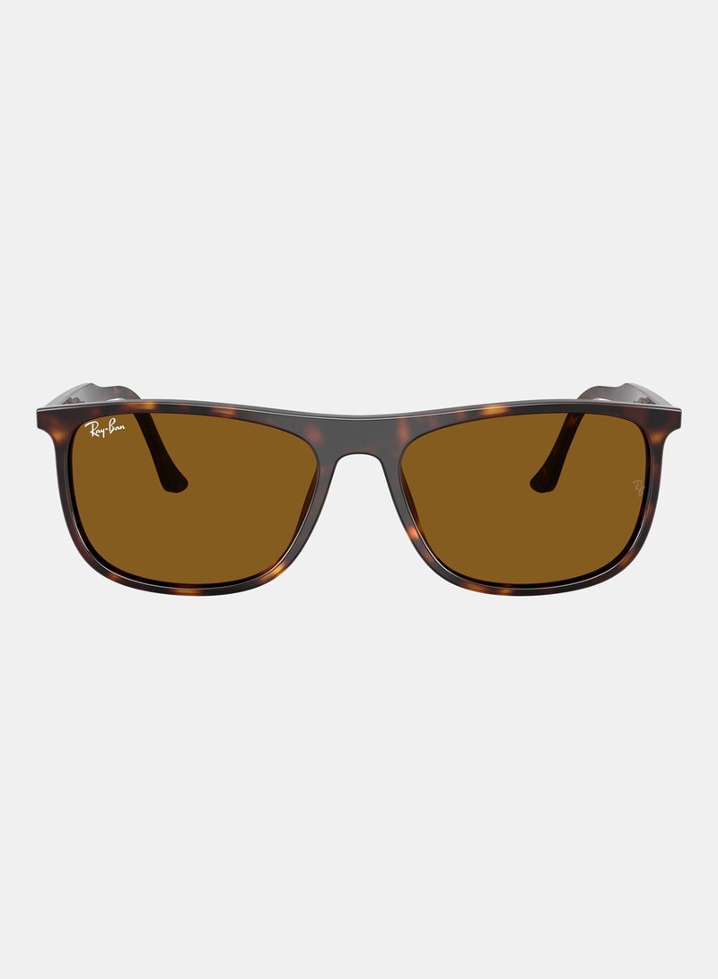 راي بان Unisex Full-rimed Rectangular Sunglasses 2216, 58, 902, 33 - Image 1