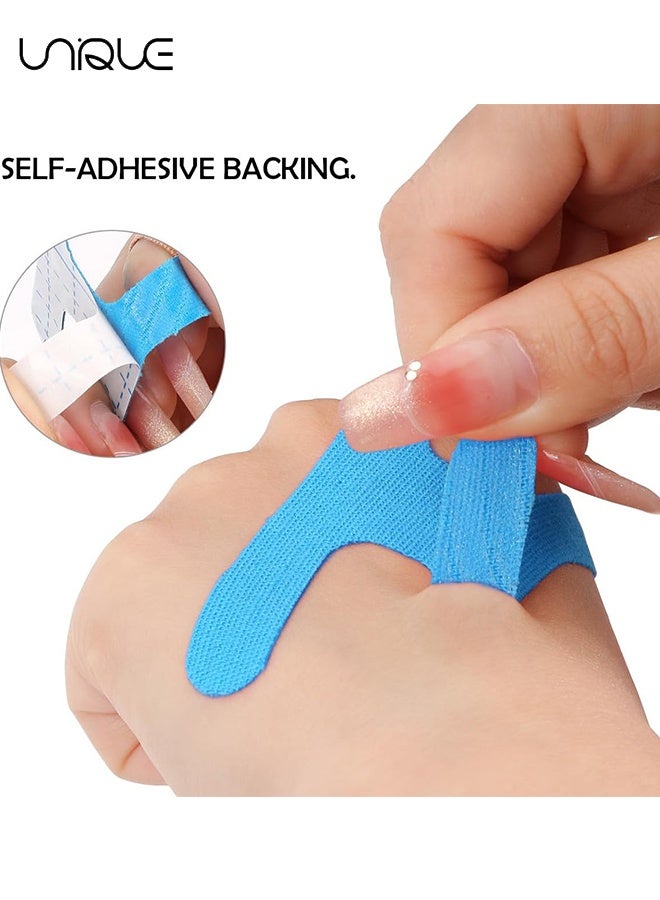 Unique Kinesiology Tape for Fingers, 40 Pcs Elastic Cotton Precut Finger Tape for Fingers Pain Relief, Hypoallergenic & Breathabe, Latex-Free Finger Protectors, for Sports Housework Joint Support - 4 Colors - Image 5