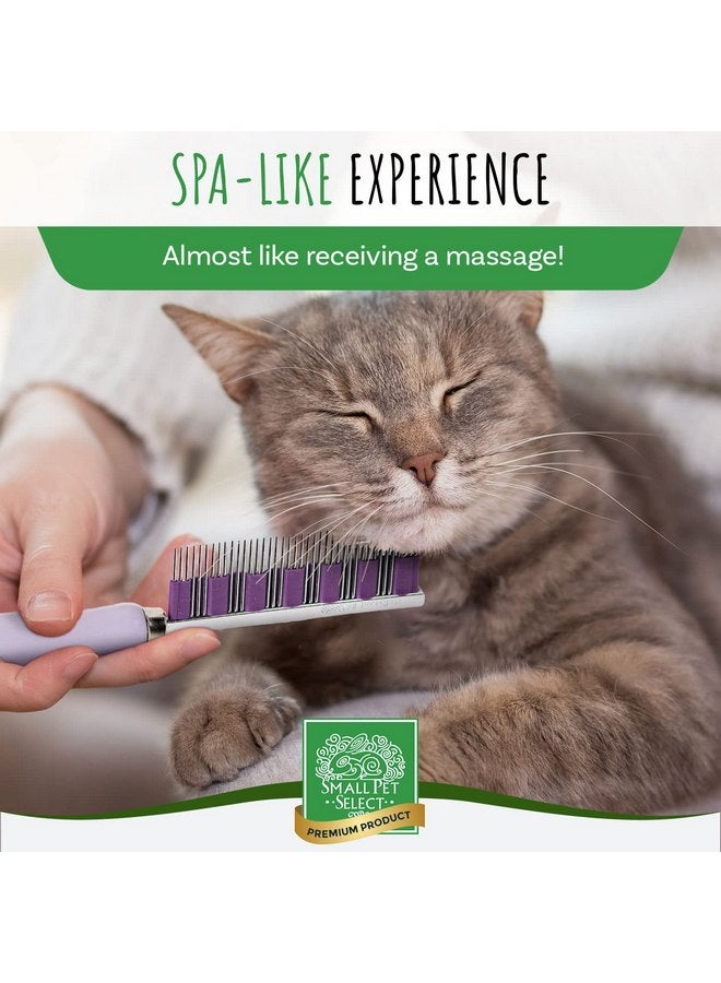 Small Pet Select - Hair Buster Comb for Rabbits, Cats and Dogs, Metal Pet Comb for Shedding and Detangling, Grooming Tool for Small Pets with Long and Short Fur - Image 4