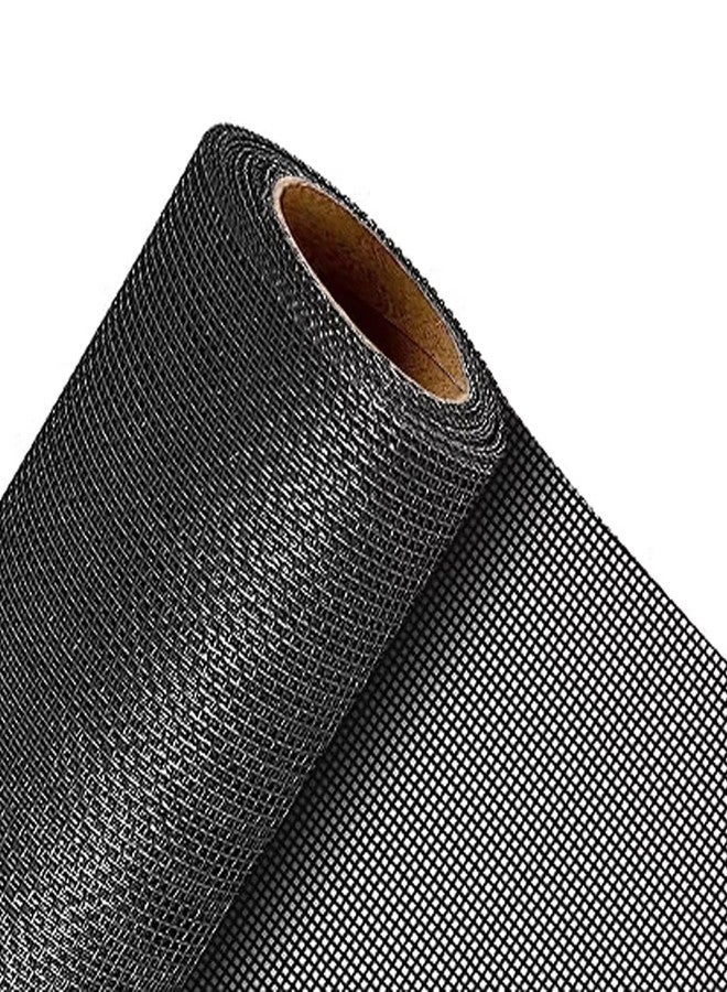 QWR Pet Proof Window Screen Replacement,39''x 360'' Heavy Duty High Hardness Vinyl Coated Wire-Like Mesh,Cat Resistant Screen Mesh for Sliding Door,Patio,Windows(Rolled Package Without Tool Kit) - Image 1