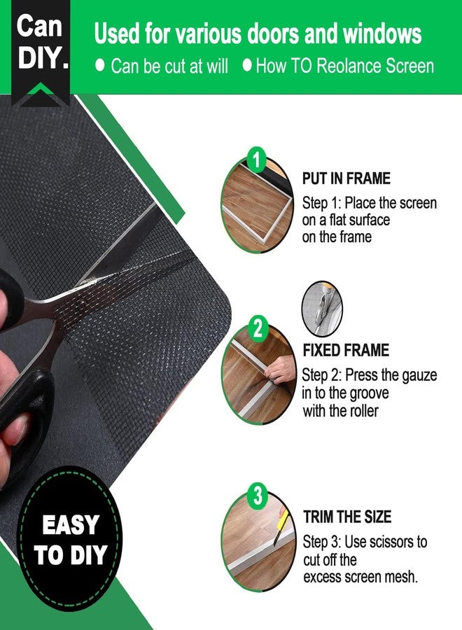 QWR Pet Proof Window Screen Replacement,39''x 360'' Heavy Duty High Hardness Vinyl Coated Wire-Like Mesh,Cat Resistant Screen Mesh for Sliding Door,Patio,Windows(Rolled Package Without Tool Kit) - Image 4