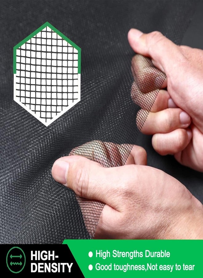 QWR Pet Proof Window Screen Replacement,39''x 360'' Heavy Duty High Hardness Vinyl Coated Wire-Like Mesh,Cat Resistant Screen Mesh for Sliding Door,Patio,Windows(Rolled Package Without Tool Kit) - Image 3