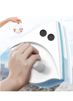 Double Sided Magnetic Window Cleaner, Window Cleaning Tool, Magnetic Window Cleaner Double Sided, Window Double Sided Cleaner with 2 Long Anti-Falling Rope