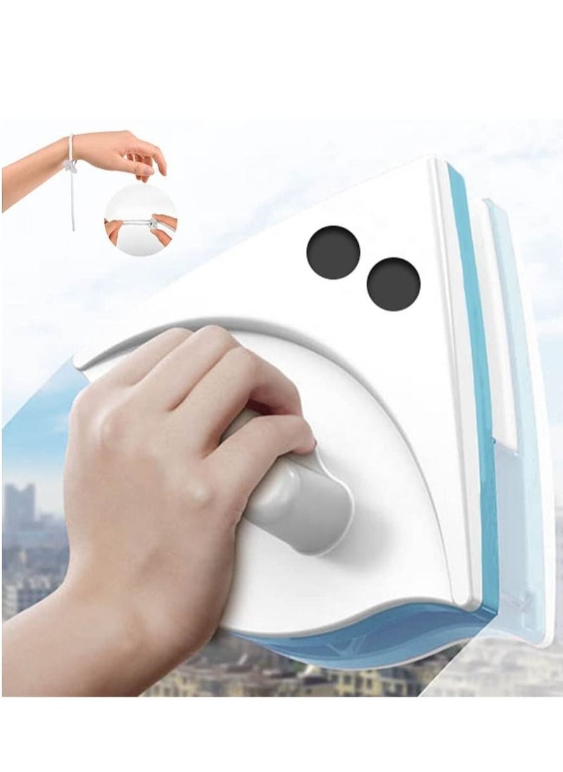 Generic - Double Sided Magnetic Window Cleaner, Window Cleaning Tool, Magnetic Window Cleaner Double Sided, Window Double Sided Cleaner with 2 Long Anti-Falling Rope - Image 1
