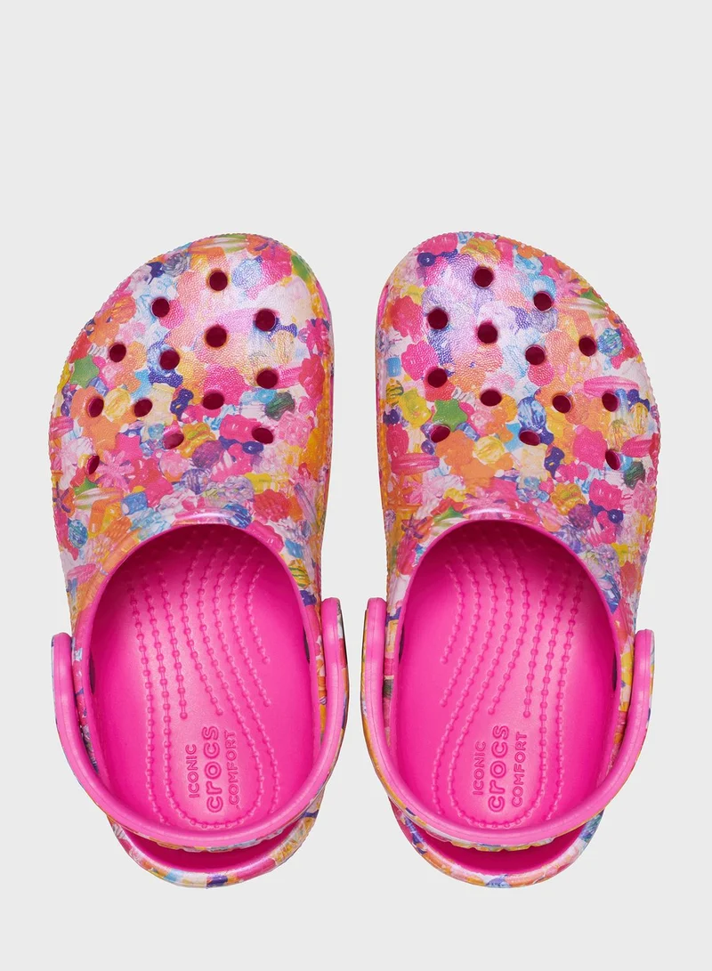 crocs Kids Classic Hyper Real Clog Sandals