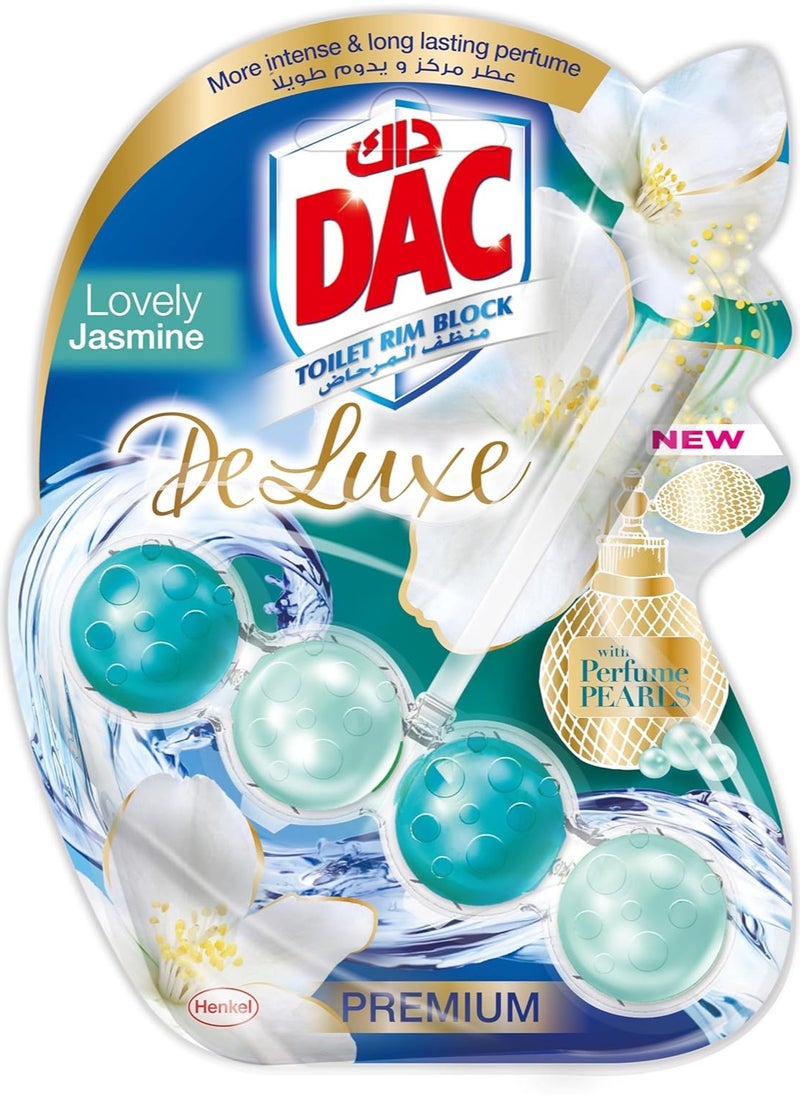Dac Deluxe Toilet Rim Block Cleaner, Lovely Jasmine , Premium 50gm  - Image 1
