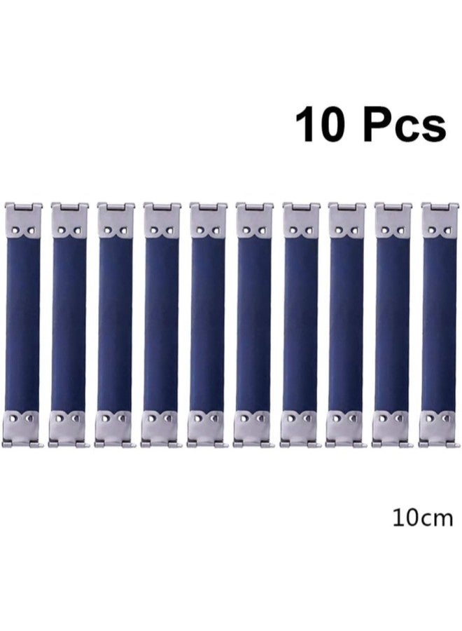 klarako 10pcs 11cm Metal Internal Flex Frames Handbag Hinges Spring Clip Kiss Clasp Bag for DIY Craft Coin Purse Bag Sewing Making Silver  - Image 2