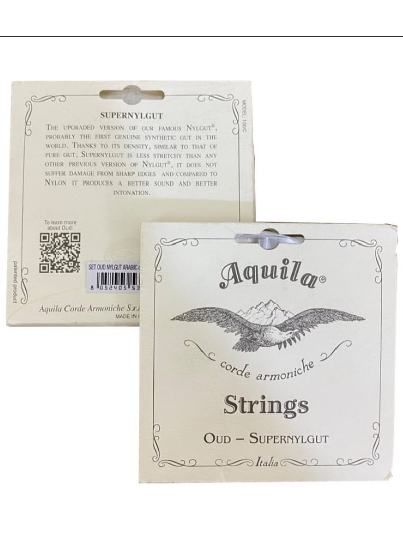Generic Italian Aquila oud strings, white colour 