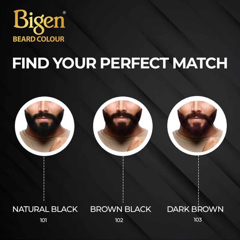 Bigen Professional Beard colour B103 Dark Brown Leaves no Stains 40g40g - Image 4