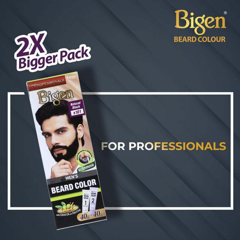 Bigen Professional Beard colour B103 Dark Brown Leaves no Stains 40g40g - Image 5