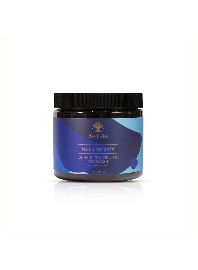 As I Am Dry & Itchy Scalp Care Cowash - 16 ounce - Enriched with Zinc Pyrithione, Olive Oil, and Tea Tree Oil - Fights Dandruff and Seborrheic Dermatitis - Image 1