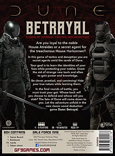 Gale Force Nine Dune: Betrayal, Multicolor - Image 4
