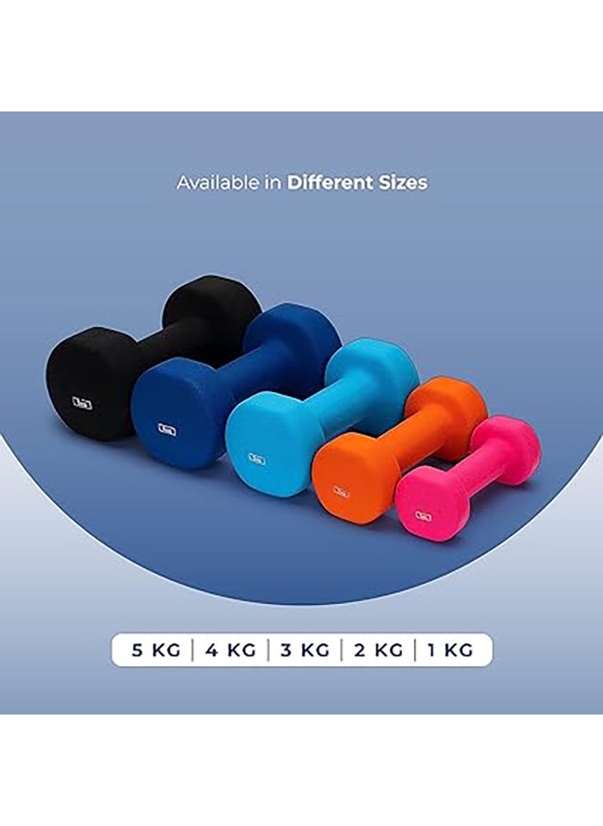 KETTLER - Neoprene Dumbbells of 6Kg (13.2LB) Includes 2 Dumbbells of 3Kg (6.6LB)  | Material : Iron with Neoprene coat | Exercise and Fitness Weights at Home/Gym | Unisex - Image 1