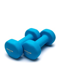 KETTLER Neoprene Dumbbells of 6Kg (13.2LB) Includes 2 Dumbbells of 3Kg (6.6LB)  | Material : Iron with Neoprene coat | Exercise and Fitness Weights at Home/Gym | Unisex  - Image 1