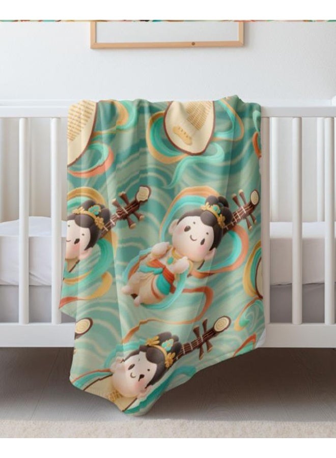 general Baby and children's cartoon flannel thin blanket (warm and comfortable, suitable for sleep, game use) 70cm*100cm