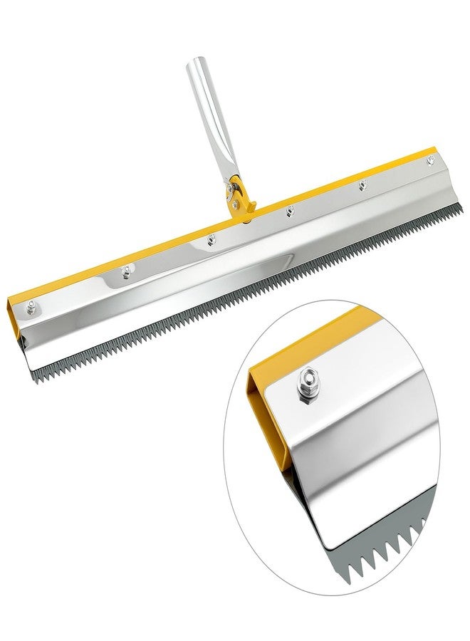 كيو دبليو او ار كي مجموعة أدوات تسوية الأسمنت من QWORK، أحذية بكرات بناء الأرضيات، أداة طلاء أرضيات الإيبوكسي، مكشطة من الفولاذ المقاوم للصدأ، مجرفة تسوية ذاتية - Image 5