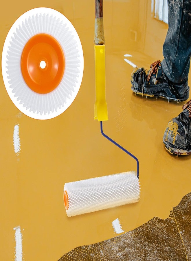 كيو دبليو او ار كي مجموعة أدوات تسوية الأسمنت من QWORK، أحذية بكرات بناء الأرضيات، أداة طلاء أرضيات الإيبوكسي، مكشطة من الفولاذ المقاوم للصدأ، مجرفة تسوية ذاتية - Image 4