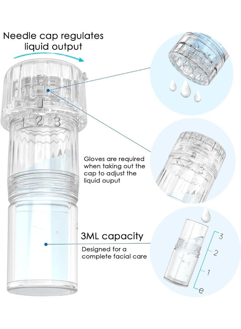 Hydra Pen H5 Wireless EMS Microneedling Pen ，Professional Skin Care Beauty Device with Adjustable Needle Depth 3ml Serum Infusion Chamber 2 Replacement 12 Pin Cartridges - Image 5