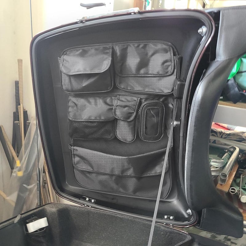 HDBUBALUS Motorcycle Tour Pak Lid Organizer Bag - Image 3