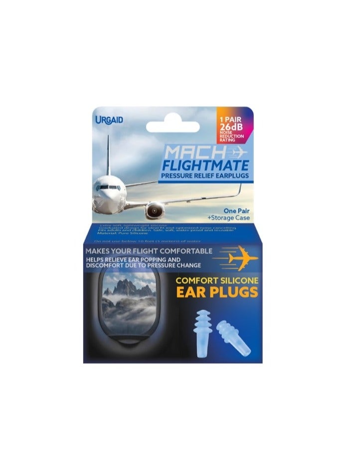 Mach Flightmate Comfort Silicon Earplugs 1 pair