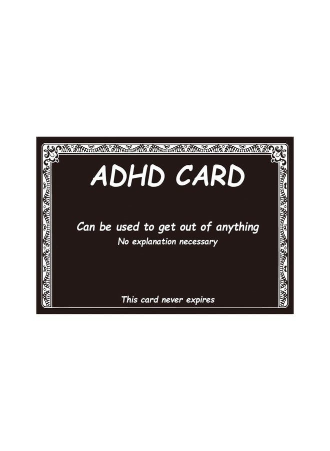 CAJECT ADHD Card, For Explaining Inattention, Hyperactivity & Impulsivity - Aids Daily Social Interaction & Self-Advocacy - Credit Card Size - Image 1