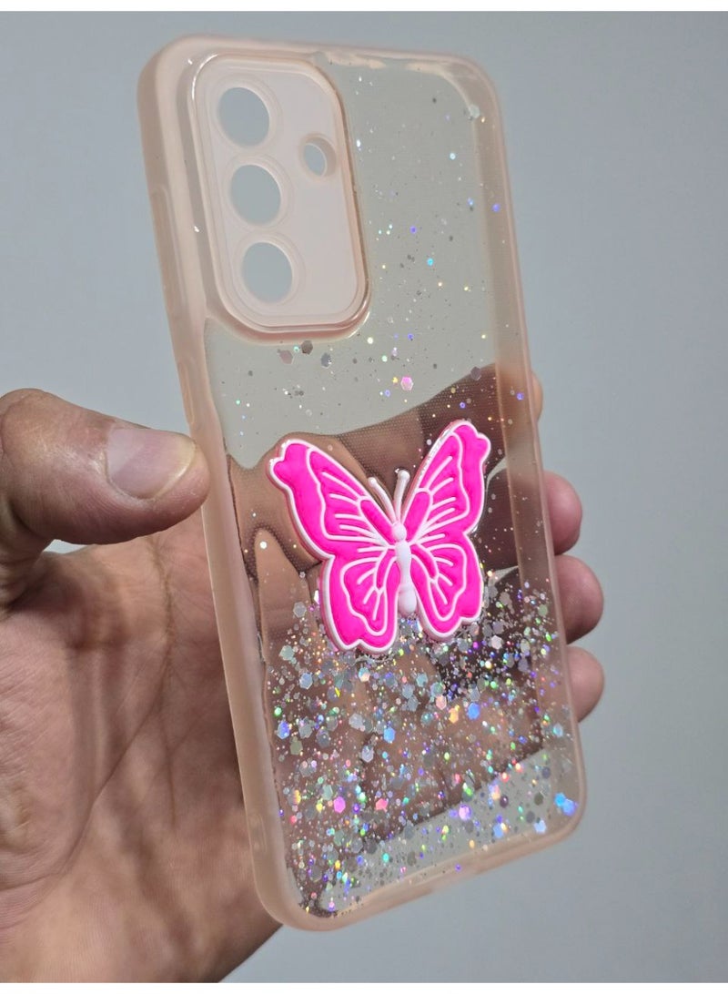 غطاء خلفي عليه فراشة متوافق مع هاتف سامسونج جلاكسي A36 - Image 3